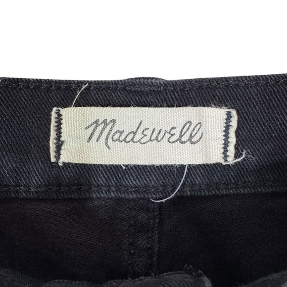 Madewell 10" High Rise Jeans Johnny Wash Comfort Stretch Edition Black Size 28 - Picture 6 of 11